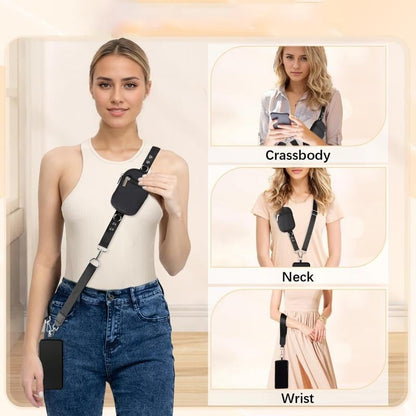 Detachable Phone Crossbody Strap with Card Holder