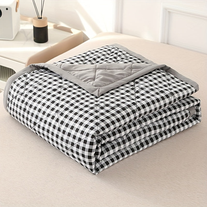 Soft Plaid Throw Blanket for Chilly Nights - Cofik