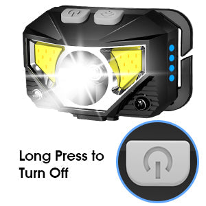 Bright LED Rechargeable Headlamp Flashlight 2-Pack Waterproof