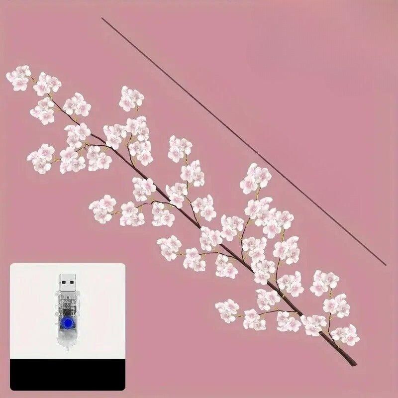 Pretty Pink Floral USB Table Lamp