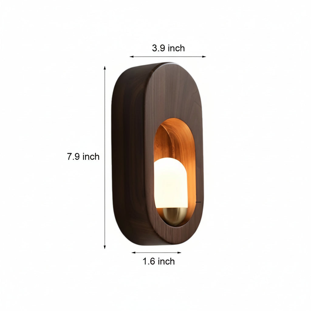 Simple Wooden LED Wall Light