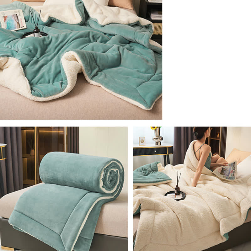 Plush Reversible Square Area Rug – Dense & Cozy