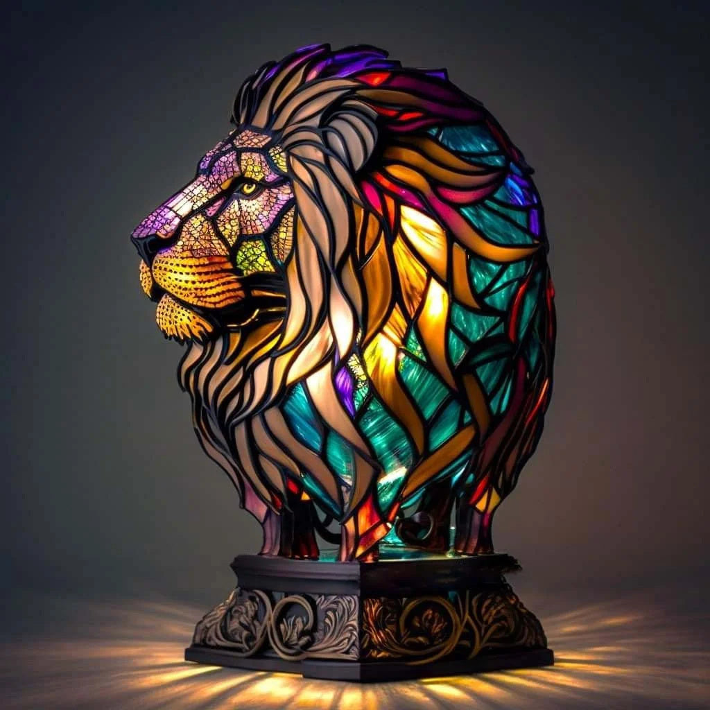 Stylish Animal Print Desk Lamp