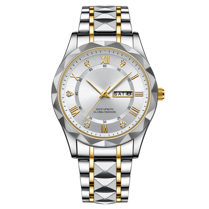 Waterproof Stainless Steel Quartz Men's Sports Watch