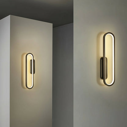 Contemporary LED Wall Light – Sleek Oval Design