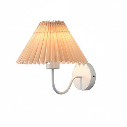 Classic Metal LED Wall Lamp with Textured Shade