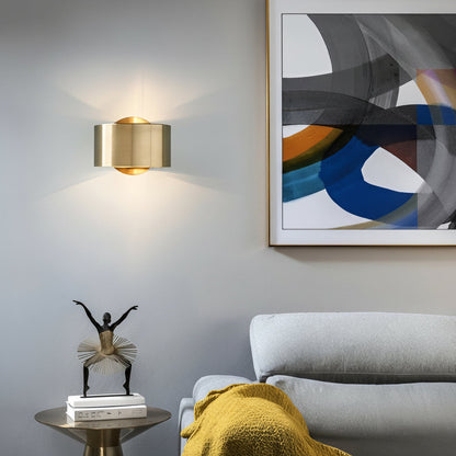 Simple Round Gold Wall Lamp - Cofik
