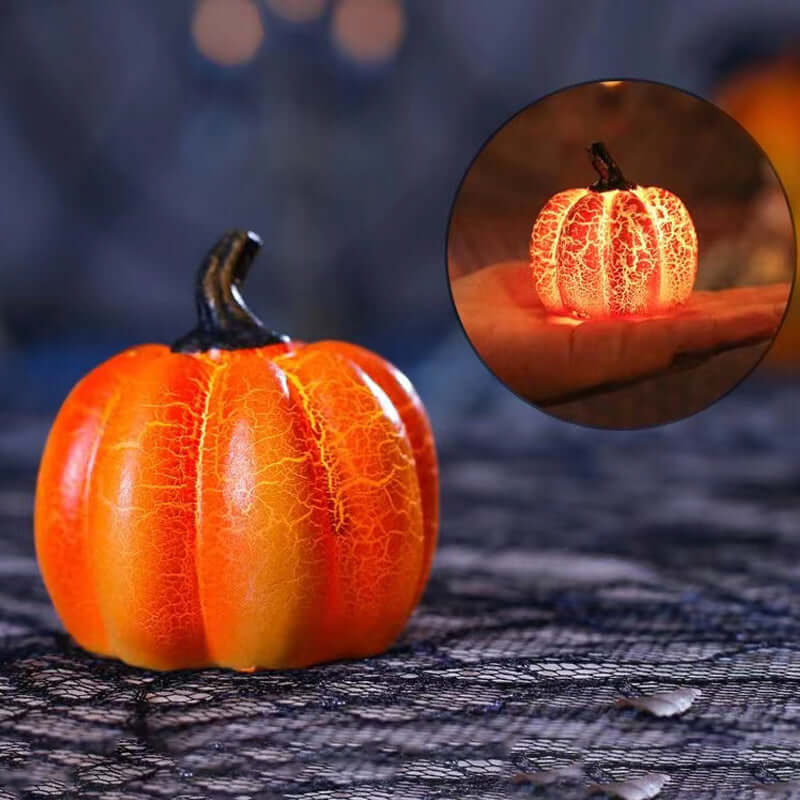 Spooky LED Pumpkin Decorative Candle Lamp