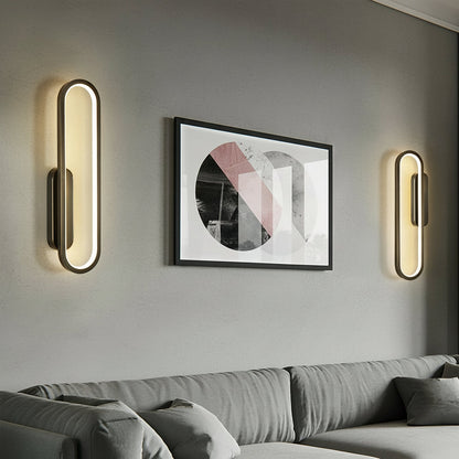 Contemporary LED Wall Light – Sleek Oval Design