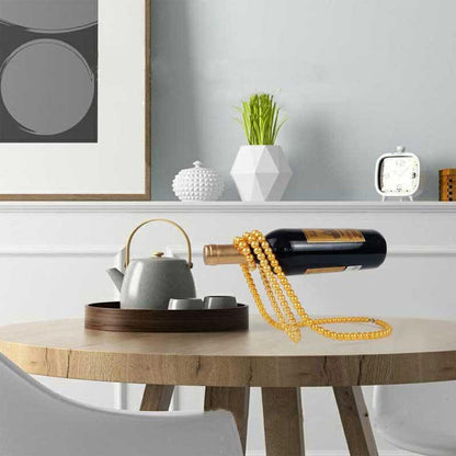 Stylish Glass Bottle Hanger - Wall Wine Rack Holder