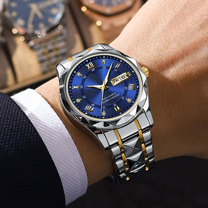 Waterproof Stainless Steel Quartz Men's Sports Watch
