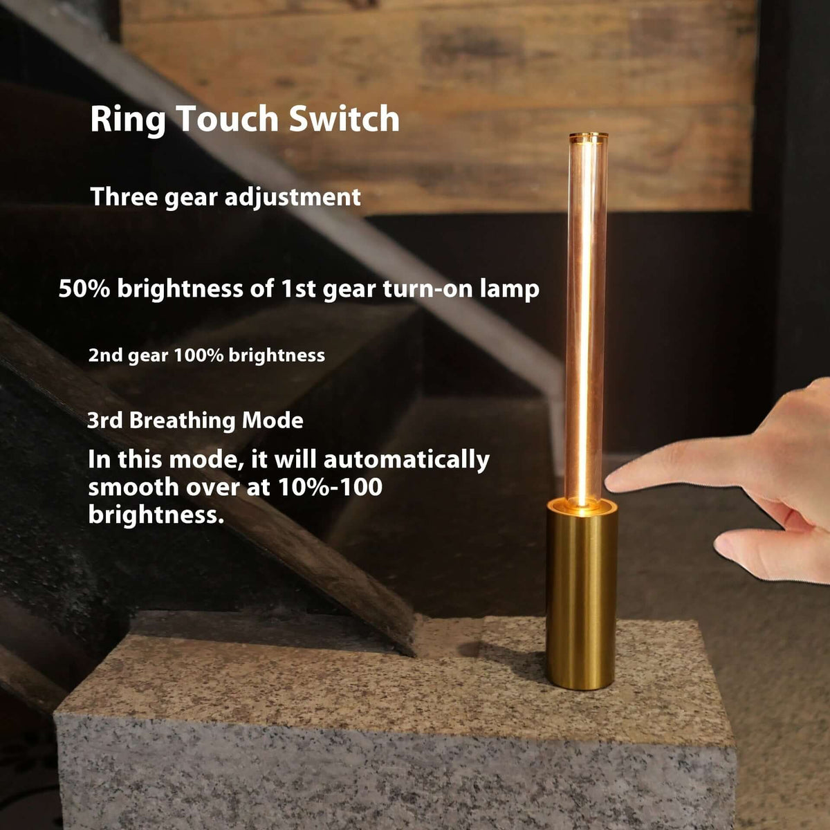 Compact Rechargeable Night Light for Bedroom Ambiance