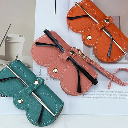 Protective Genuine Leather Sunglasses Pouch