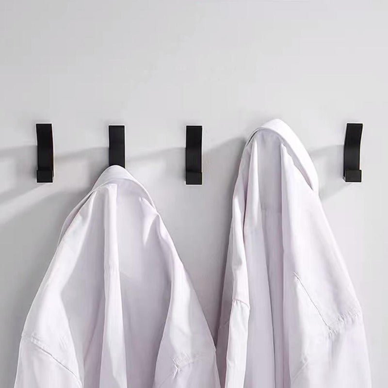Slim Aluminum Wall Hooks - Modern Black/White Coat Hooks