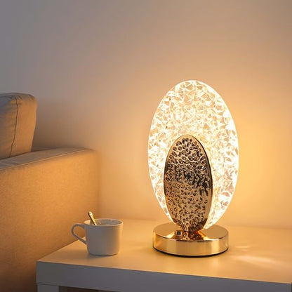 Elegant Crystal Peacock Desk Lamp - Cofik