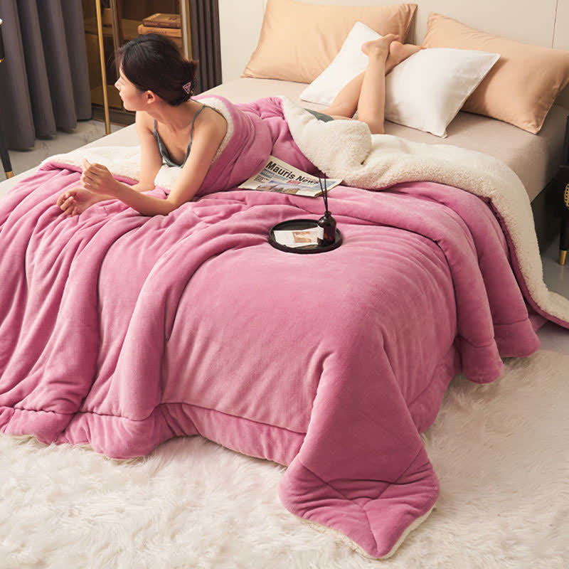 Plush Reversible Square Area Rug – Dense & Cozy