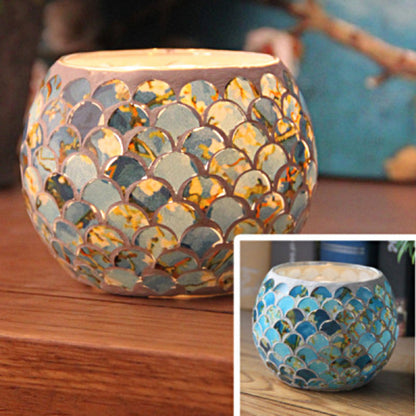 Vintage Glass Candle Tealight Holder