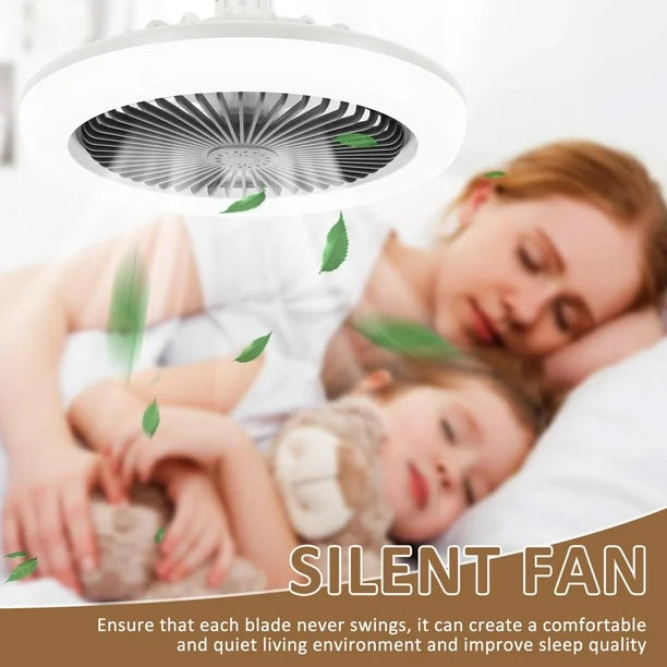 Stylish Ceiling Fan with LED Light and Remote