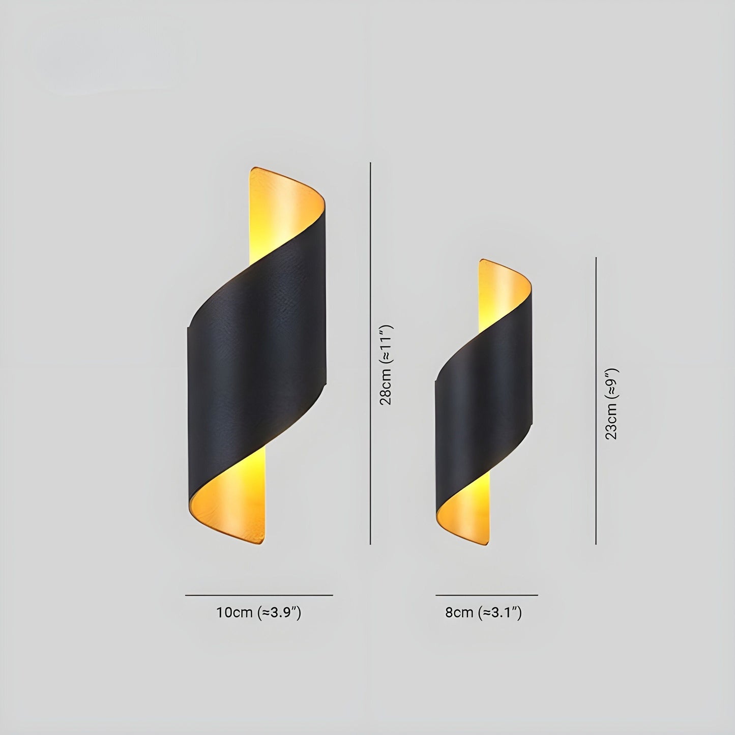Modern Spiral LED Outdoor Wall Light - Cofik