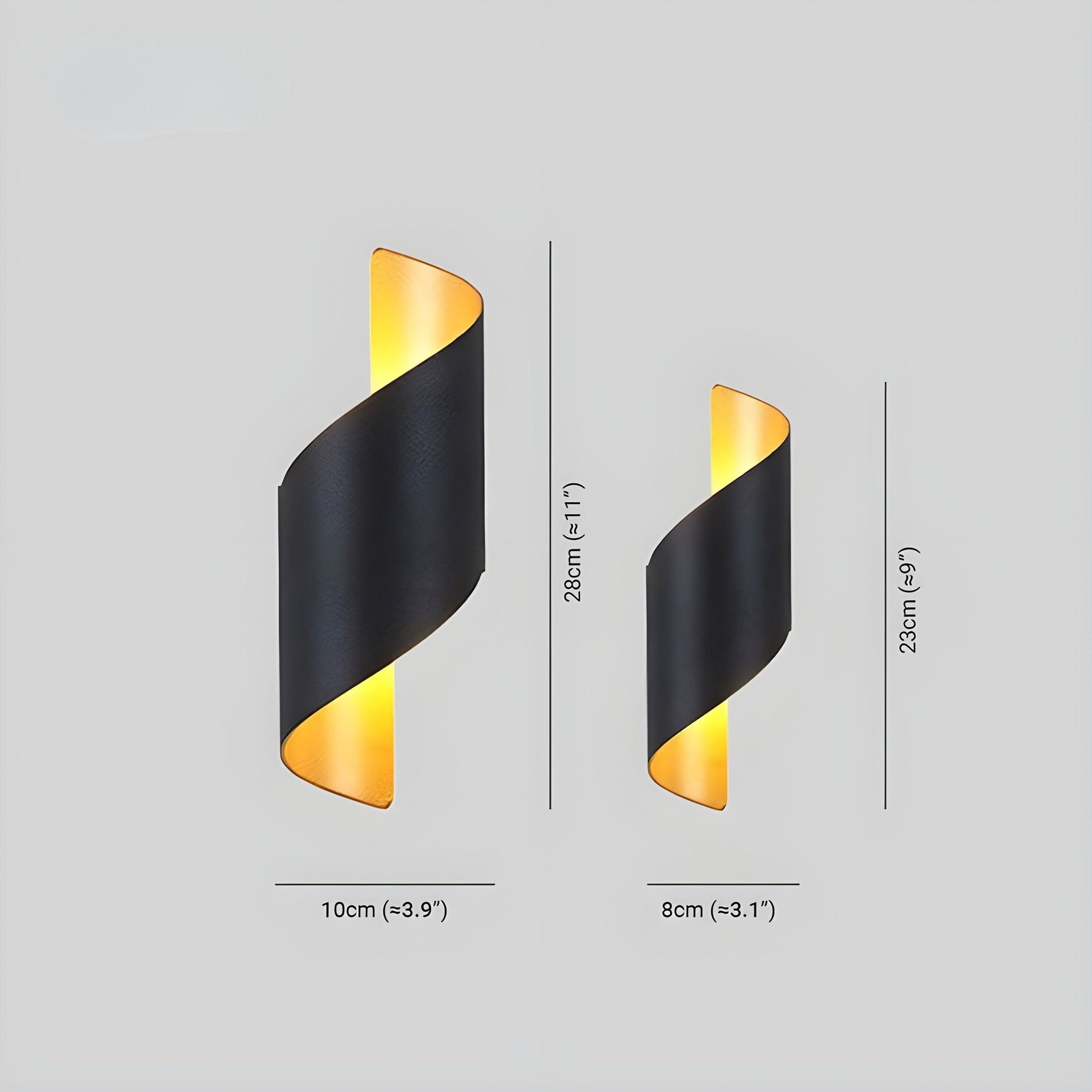 Modern Spiral LED Outdoor Wall Light - Cofik