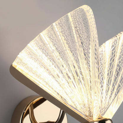 Elegant Gold LED Wall Light with Acrylic Shade
