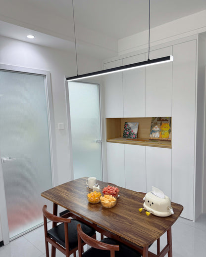 Sleek Metal Kitchen Island LED Pendant Light