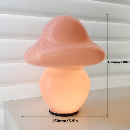 Unique Mushroom Glass Table Lamp