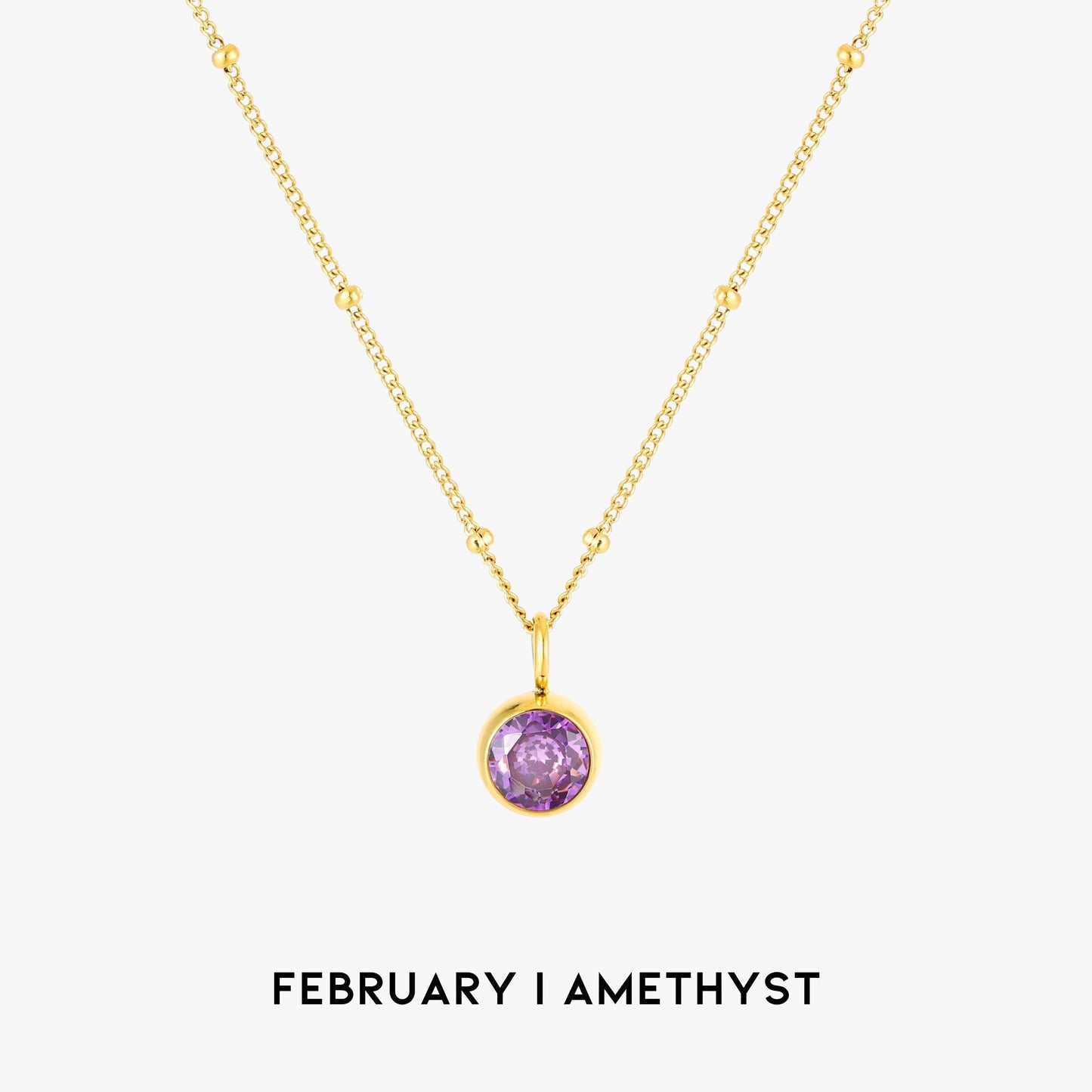 Gemstone Personalized Chain Necklace