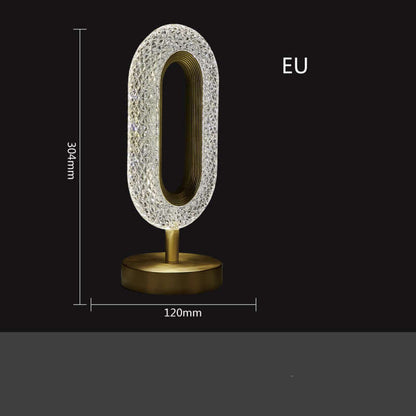 Crystal Glass LED Desk Lamp