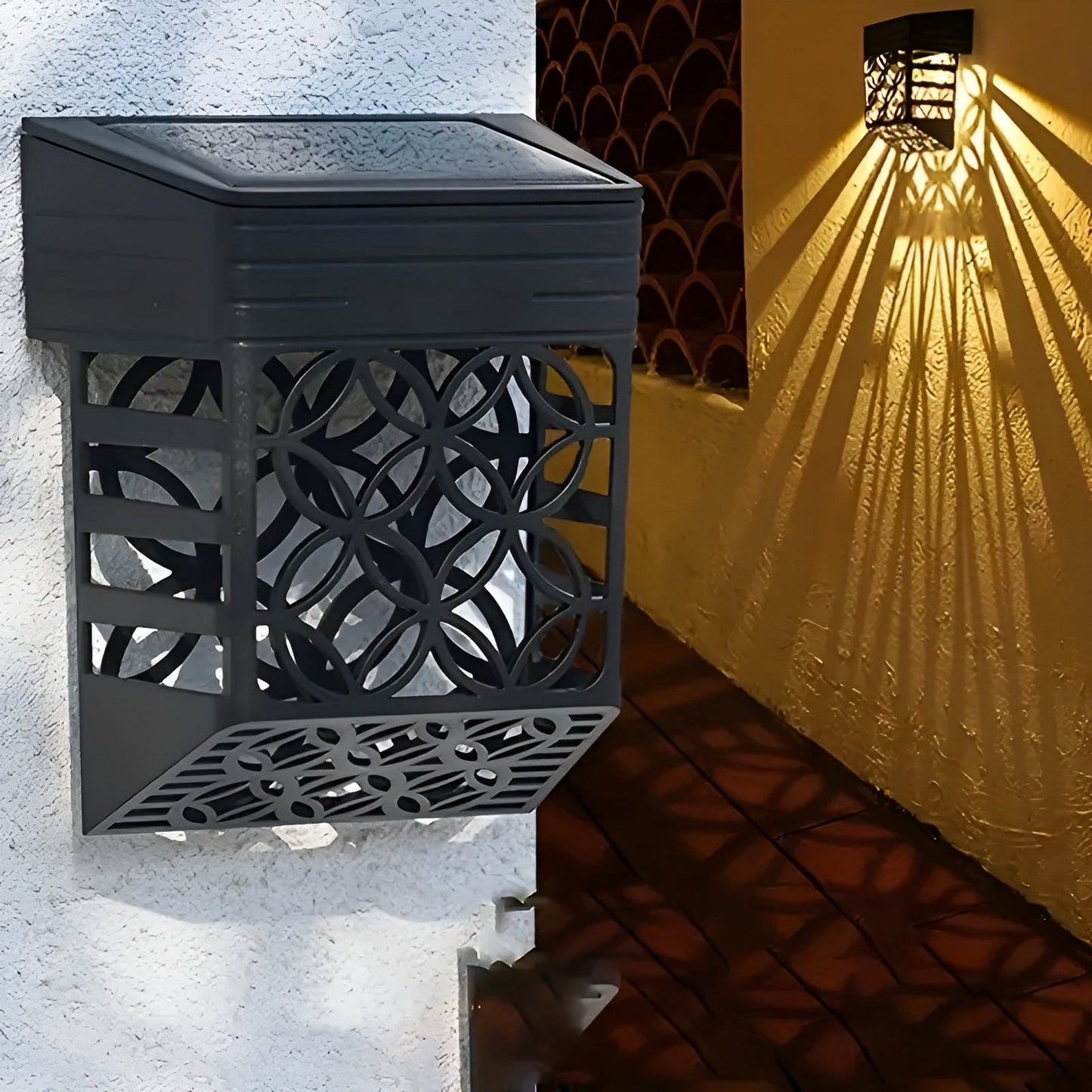 Bright Outdoor Solar Wall Lights 2-Pack