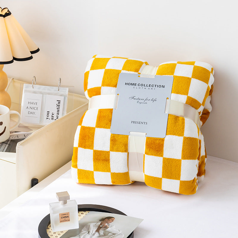 Cozy Plaid Throw Blanket for Home Decor