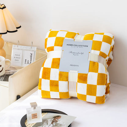 Cozy Plaid Throw Blanket for Home Decor