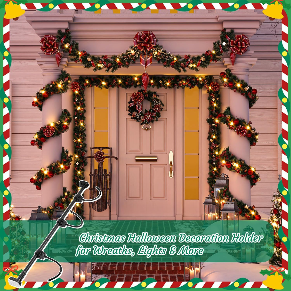 FestivaGrip™ — Secure Your Holiday Joy with Effortless, Stunning Door Decor