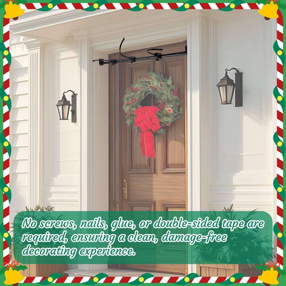 FestivaGrip™ — Secure Your Holiday Joy with Effortless, Stunning Door Decor
