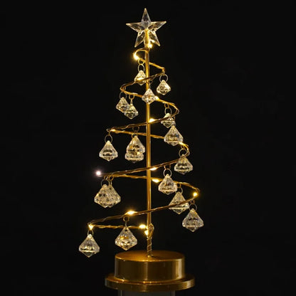Festive Holiday LED Spiral Table Light