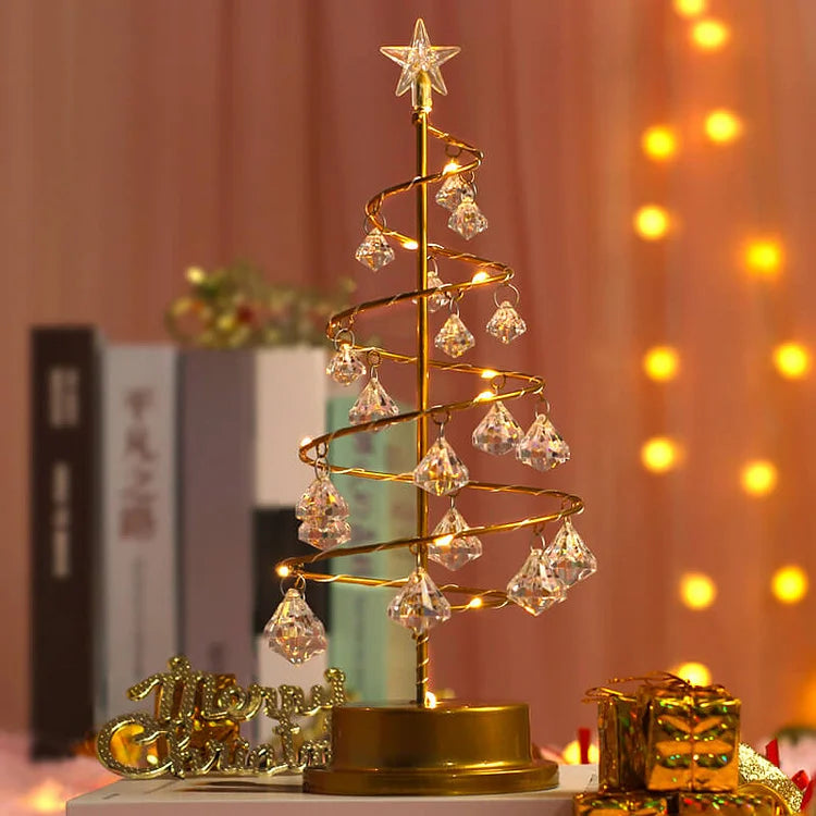 Festive Holiday LED Spiral Table Light