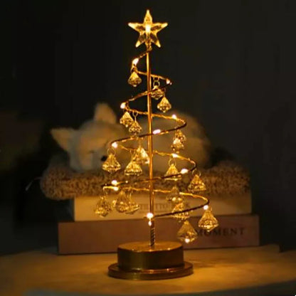 Festive Holiday LED Spiral Table Light