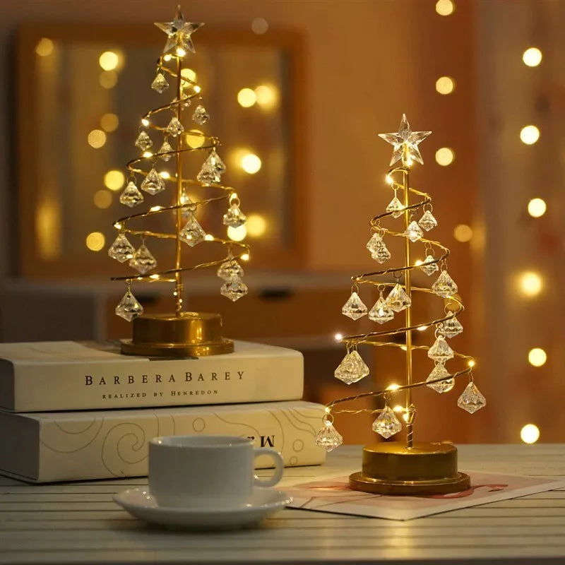 Festive Holiday LED Spiral Table Light