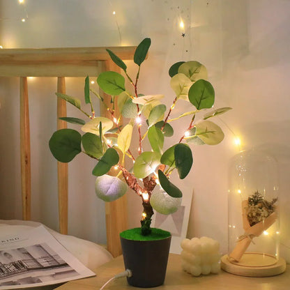 Artificial Greenery LED Holiday Table Lamp