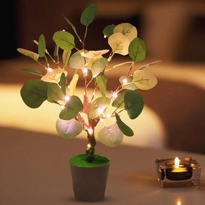 Artificial Greenery LED Holiday Table Lamp