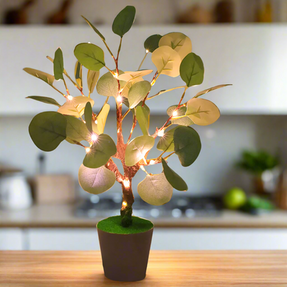 Artificial Greenery LED Holiday Table Lamp