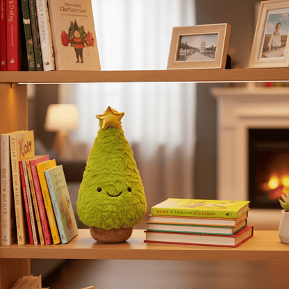 FESTIVETREE – Cute Plush Christmas Tree Figurine for Cozy Christmas Rooms