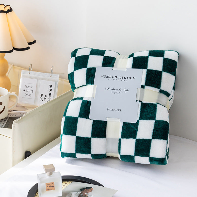 Cozy Plaid Throw Blanket for Home Decor
