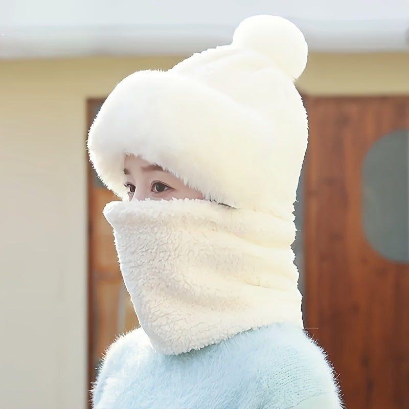 Cozy Beanie and Scarf Set with Soft Fleece Lining