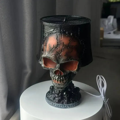 Fiery Skull Lava Light — Dynamic Glow for Gothic Vibes