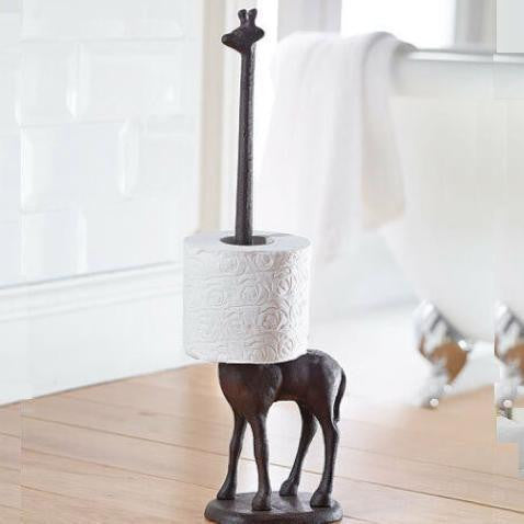 Rustic Iron Animal Bathroom Tissue Holder - Cofik