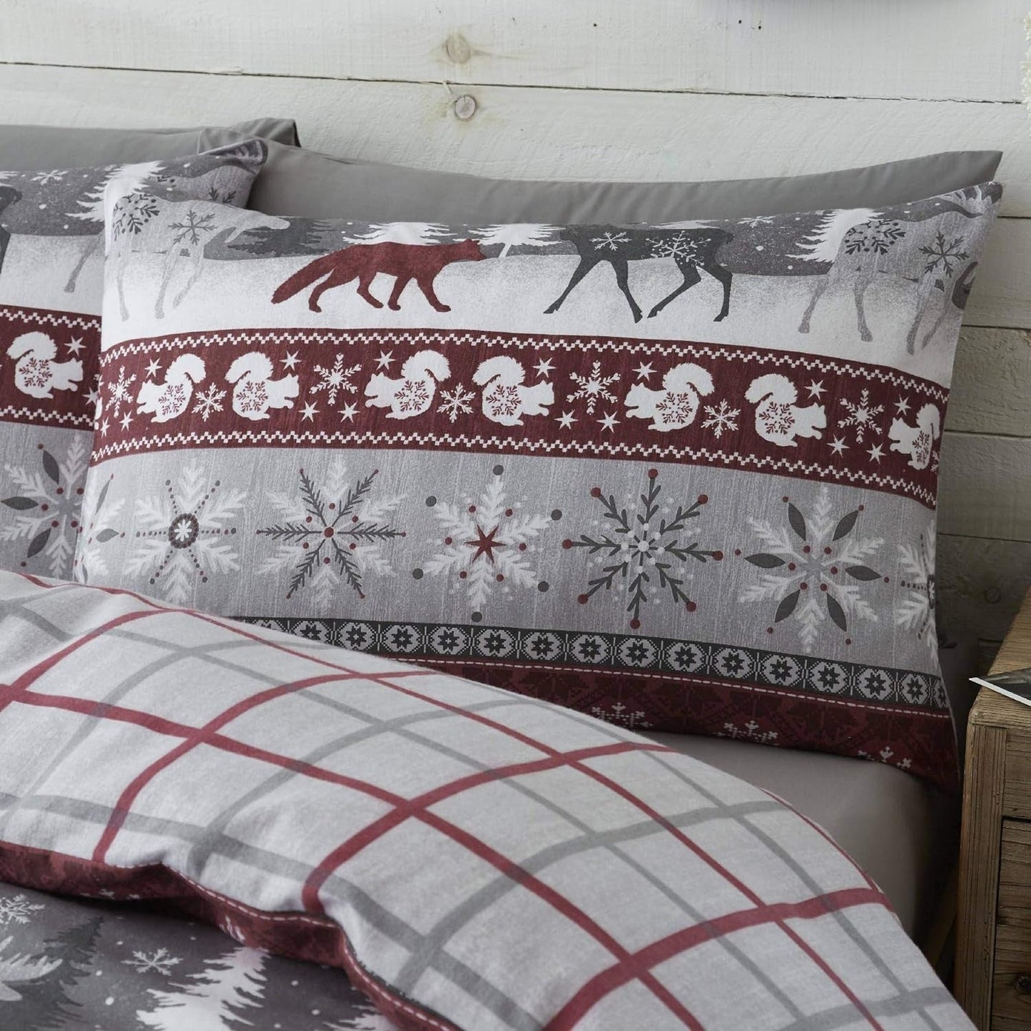 Winter Holiday Reversible Duvet Cover Set - Cofik