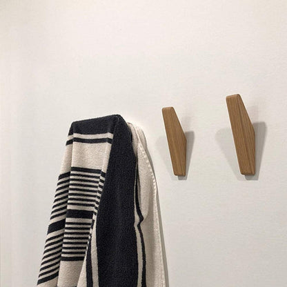 Rustic Wood Wall Hooks – 6 Piece Set