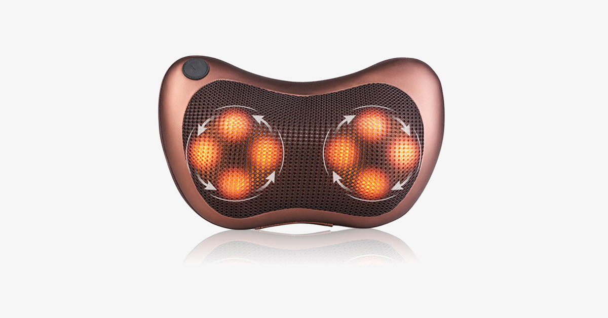 Heated Massage Pillow for Back and Neck Relief