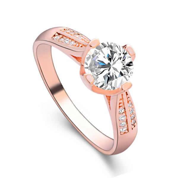 Sparkling Floral Crystal Ring - Cofik